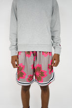 Load image into Gallery viewer, Blossom Varsity Shorts (Sand/Brown/Pink) - likesushi