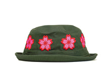 Load image into Gallery viewer, Blossom Crown Bucket Hat (Green) - likesushi