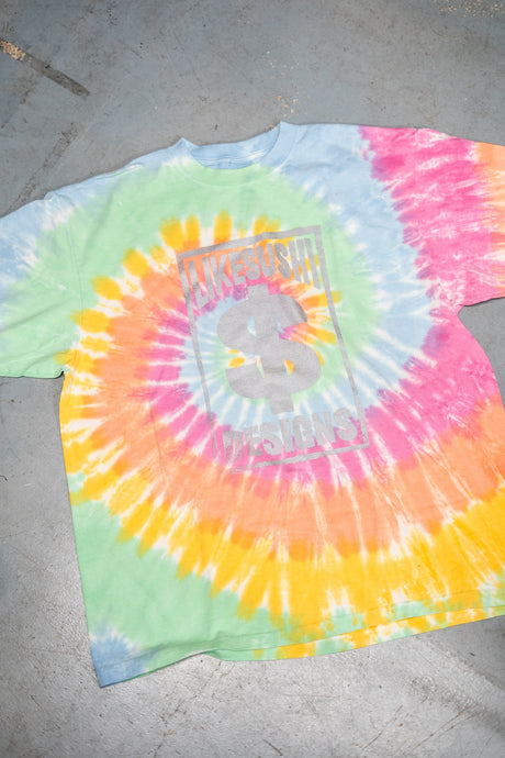 LIKESUSHI RECORDS OG LOGO T-SHIRT (Sherbet Dye) - likesushi