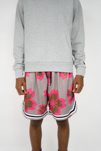 Load image into Gallery viewer, Blossom Varsity Shorts (Sand/Brown/Pink) - likesushi
