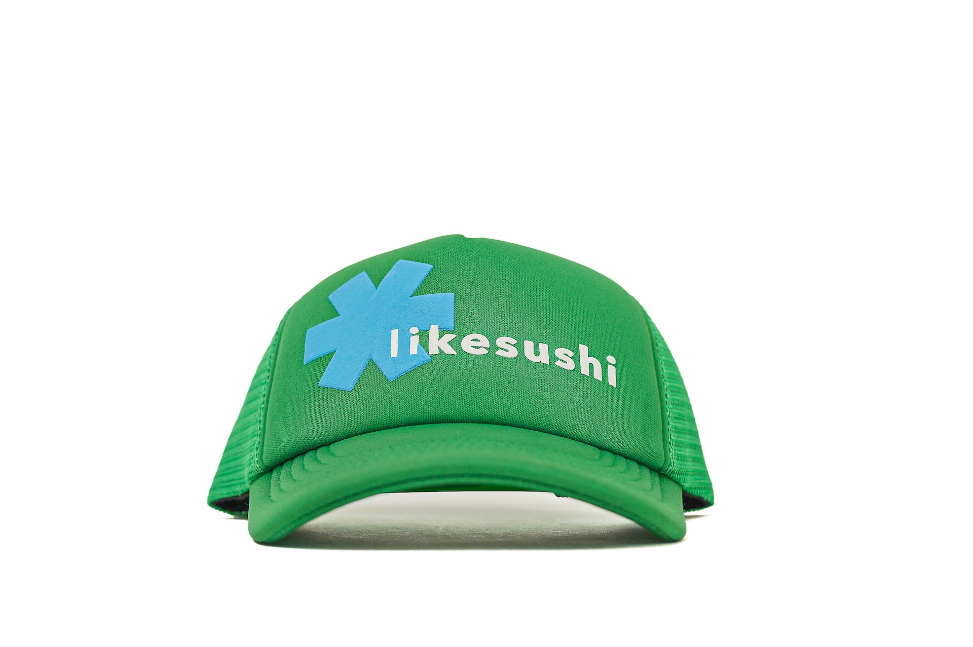 Wild Card Mesh Trucker Cap (Green/Light Blue) - likesushi