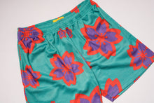 Load image into Gallery viewer, Blossom Mesh Shorts (Turquoise/Riot/Purp) - likesushi
