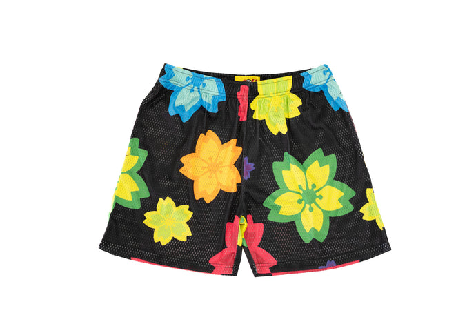 Blossom Mesh Shorts (Black/Spectrum) - likesushi