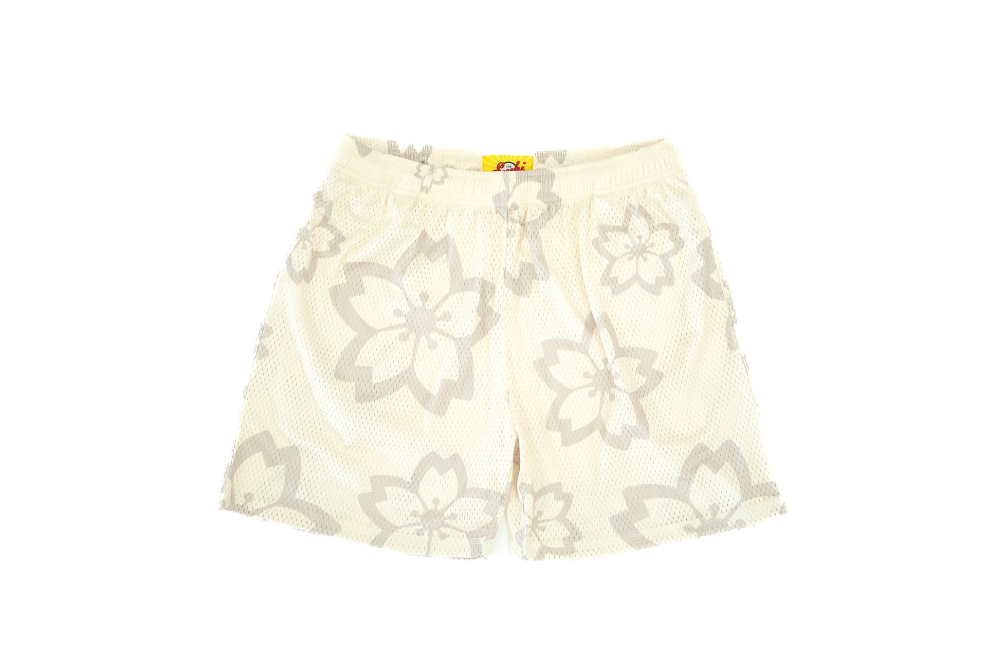 Blossom Mesh Shorts (Off---White/Beige) - likesushi