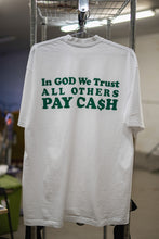 Load image into Gallery viewer, In God We Trust T-Shirt (White/Green) - likesushi
