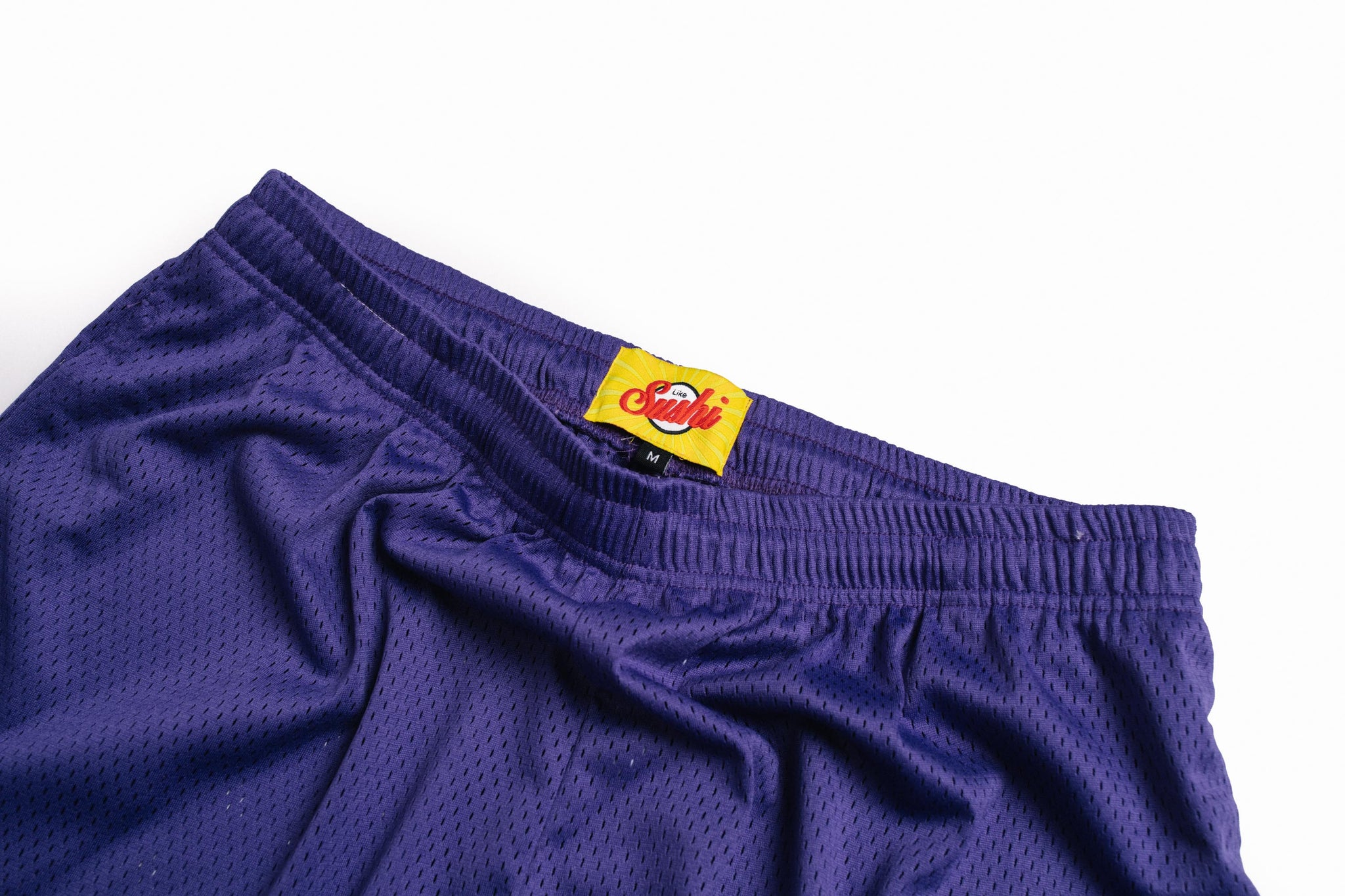 mesh shorts purple