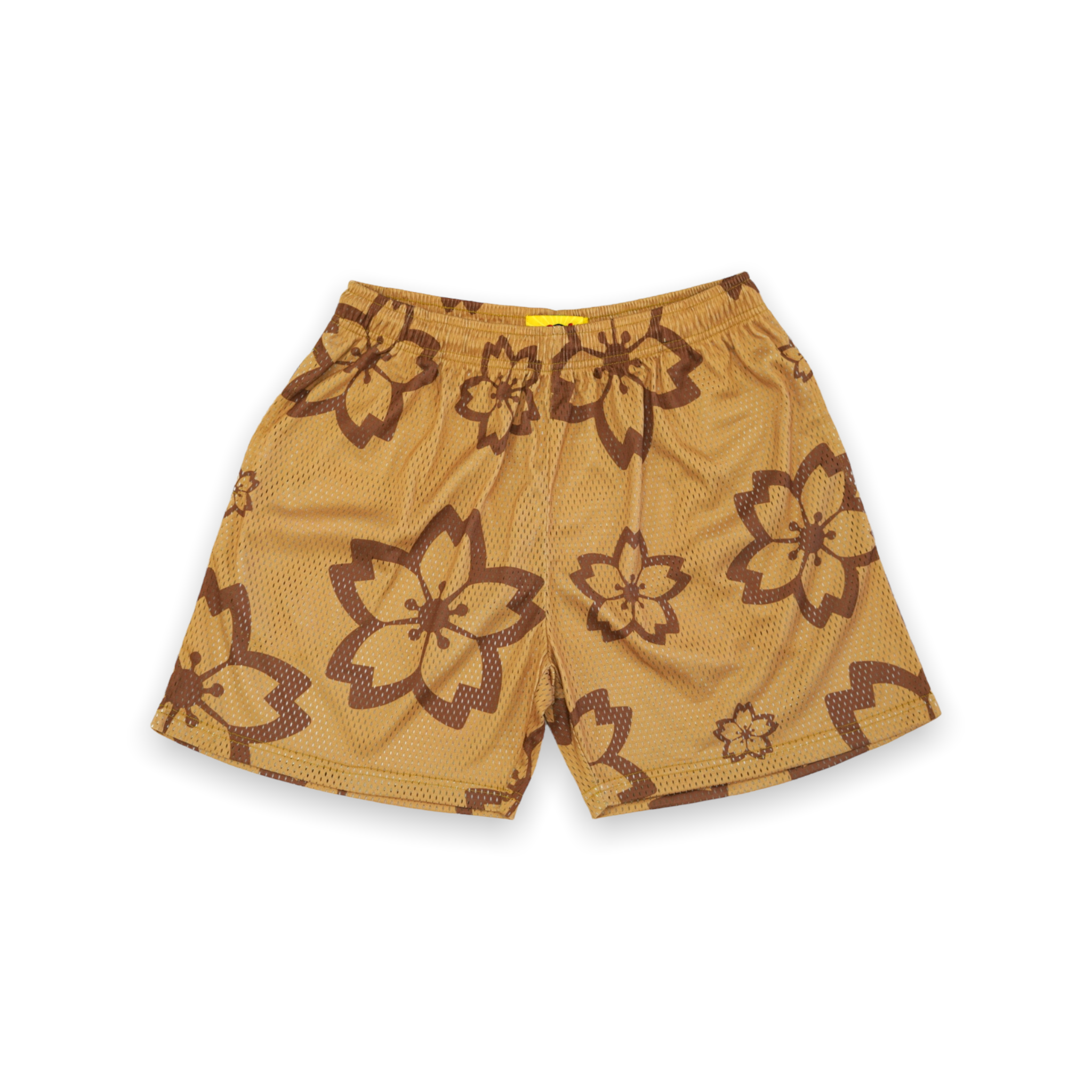 Blossom Mesh Shorts (Shades of Brown) - likesushi