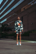 Load image into Gallery viewer, likesushi x glbl wrmng Blossom Longsleeve Mesh Jersey (glbl green/orange) - likesushi

