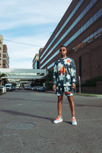 Load image into Gallery viewer, likesushi x glbl wrmng Blossom Longsleeve Mesh Jersey (glbl green/orange) - likesushi
