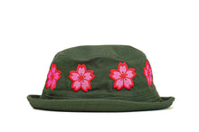 Load image into Gallery viewer, Blossom Crown Bucket Hat (Green) - likesushi
